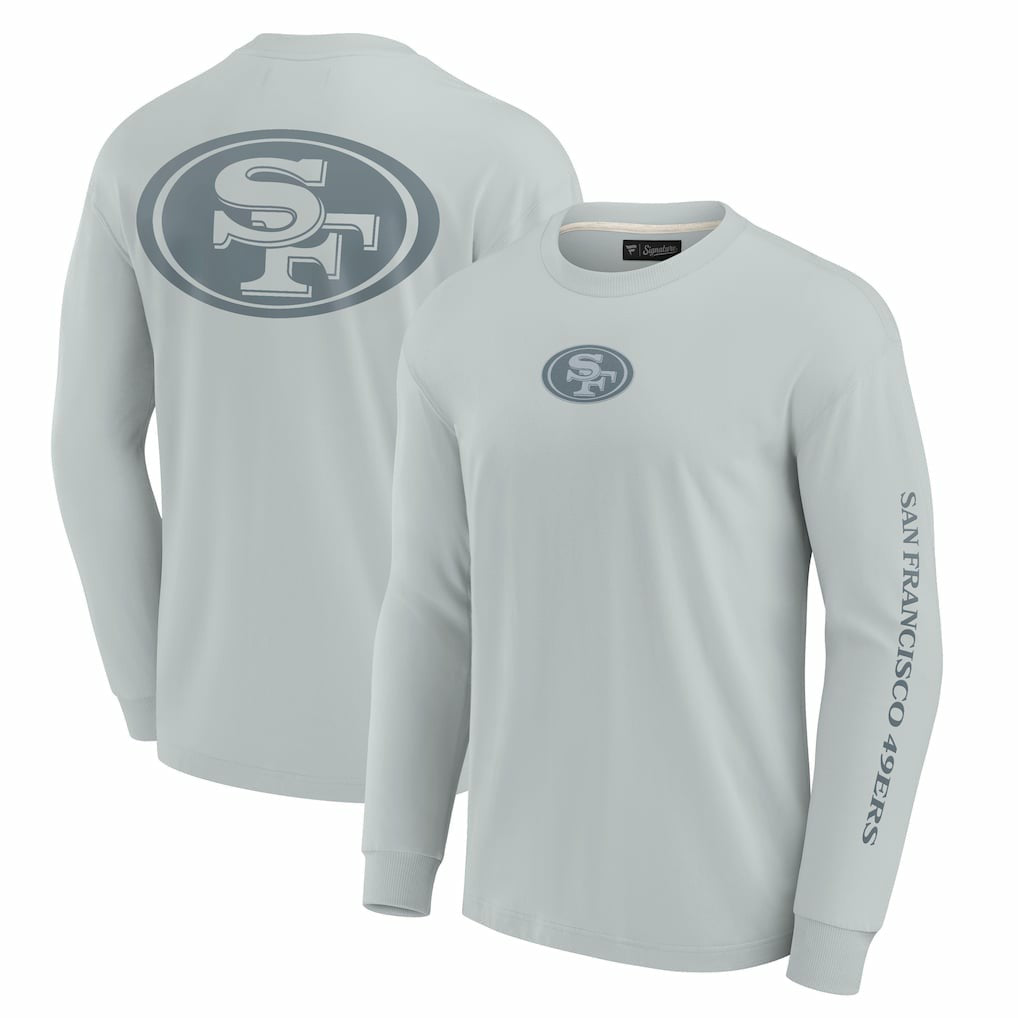 San Francisco 49ers Unisex Elements Strive Long Sleeve T-Shirt - Gray T-shirts