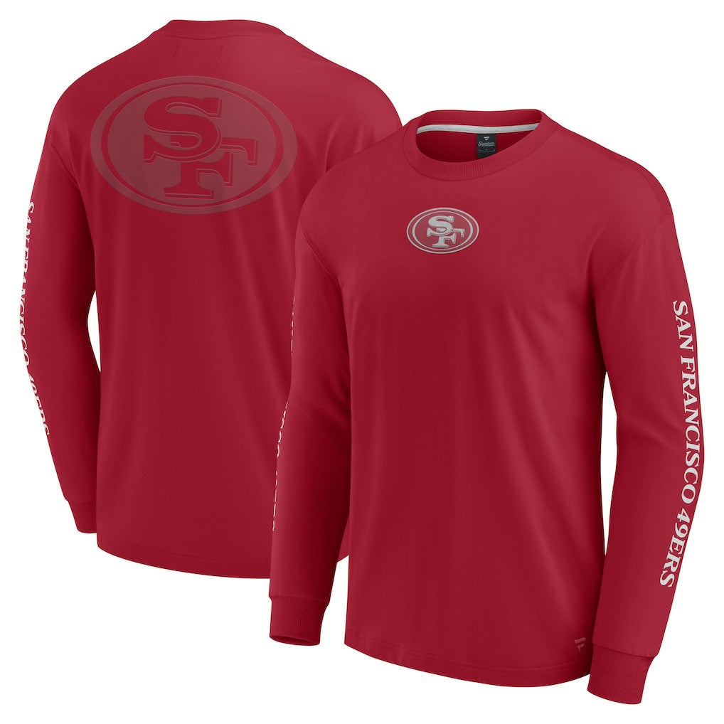 San Francisco 49ers Unisex Elements Strive Long Sleeve T-Shirt - Scarlet T-shirts