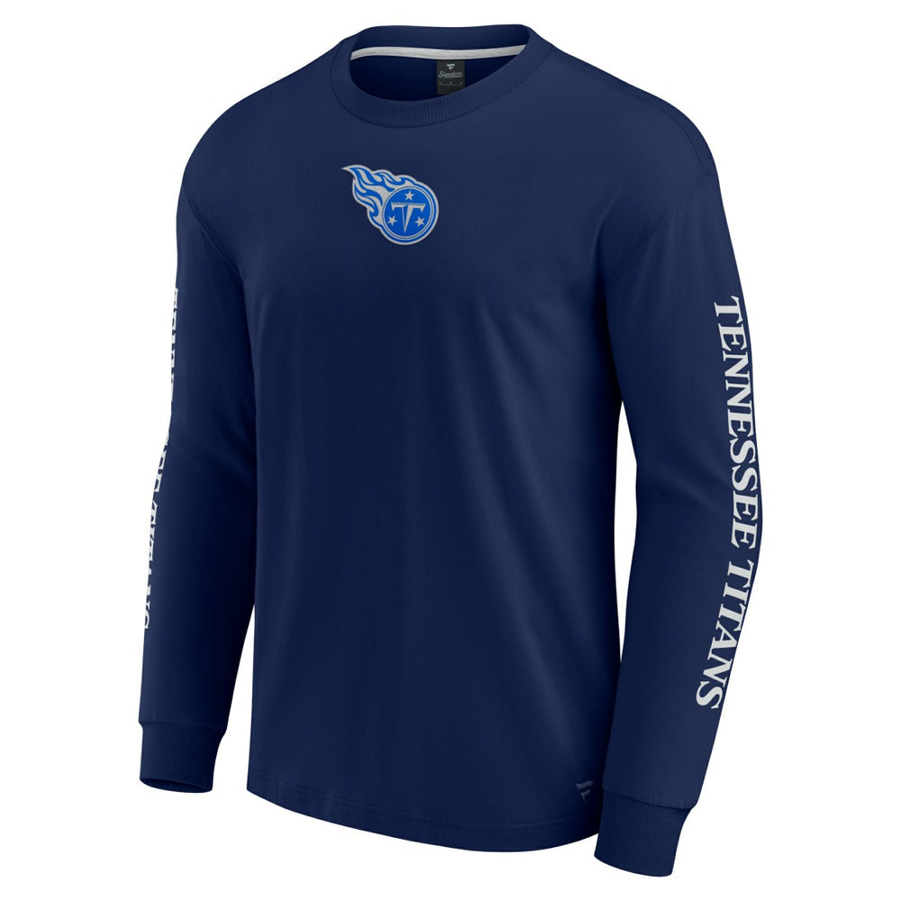 Tennessee Titans Unisex Elements Strive Long Sleeve T-Shirt - Navy T-shirts