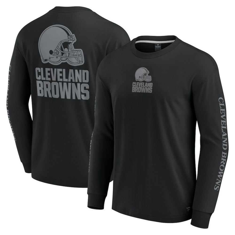 Cleveland Browns Unisex Elements Strive Long Sleeve T-Shirt - Black T-shirts