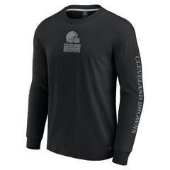 Cleveland Browns Unisex Elements Strive Long Sleeve T-Shirt - Black T-shirts