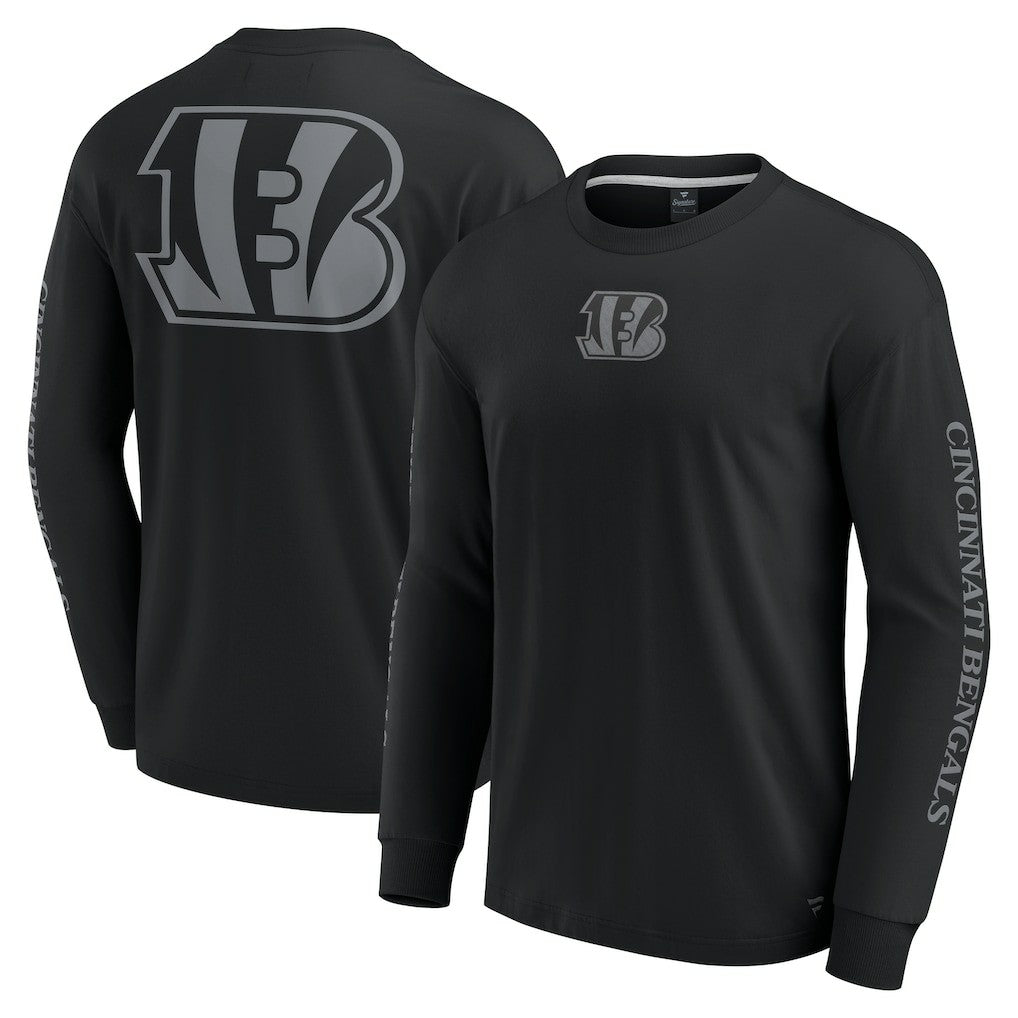 Cincinnati Bengals Unisex Elements Strive Long Sleeve T-Shirt - Black T-shirts