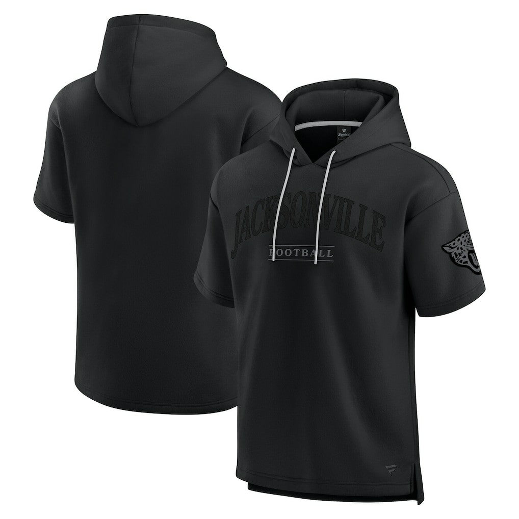 Jacksonville Jaguars Unisex Elements Ready Short Sleeve Pullover Hoodie - Black Hoodies