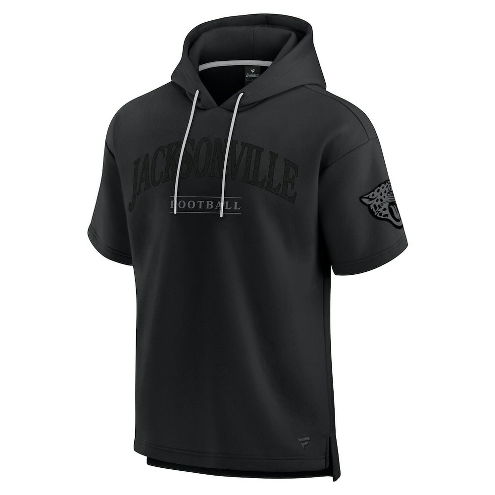Jacksonville Jaguars Unisex Elements Ready Short Sleeve Pullover Hoodie - Black Hoodies