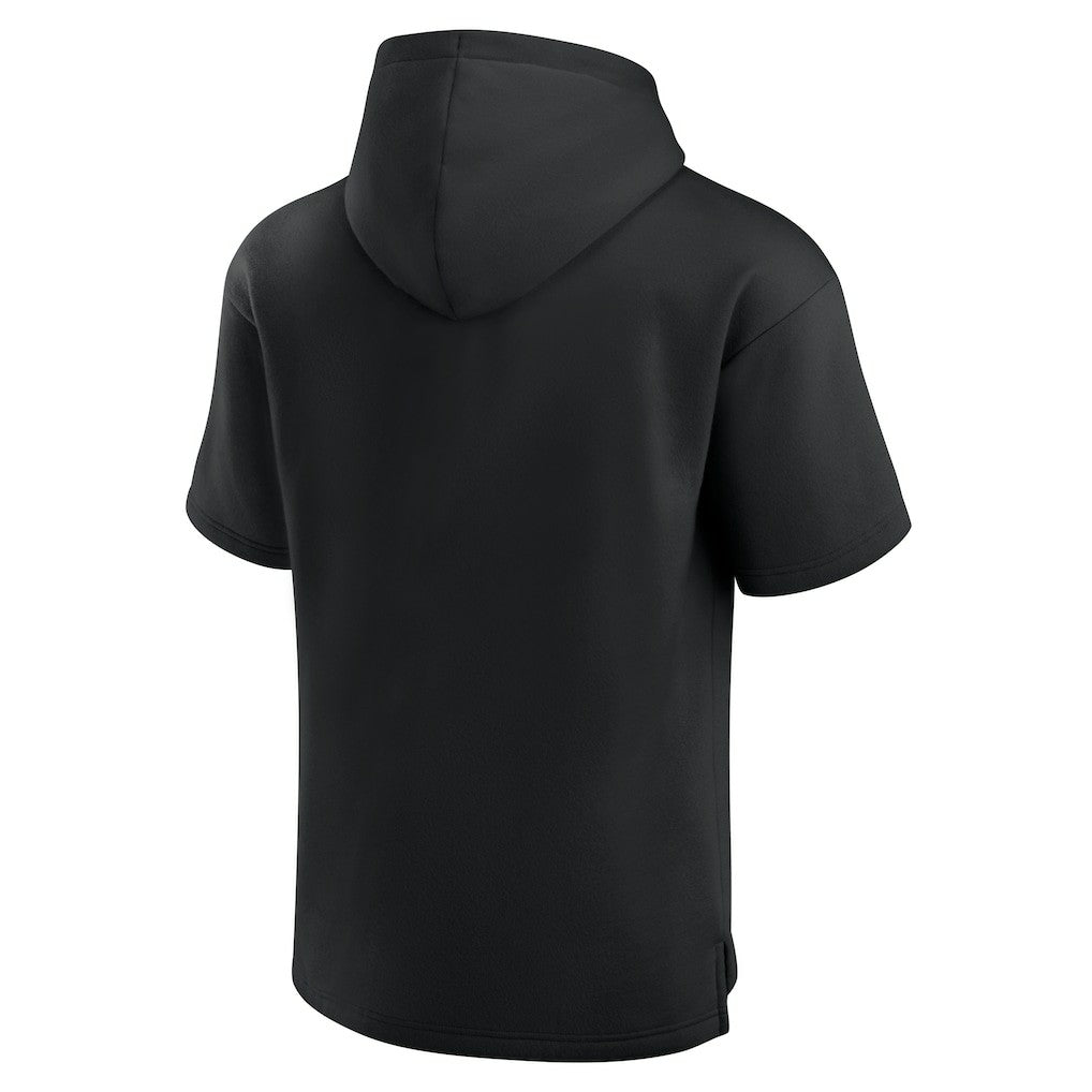 Las Vegas Raiders Unisex Elements Ready Short Sleeve Pullover Hoodie - Black Hoodies