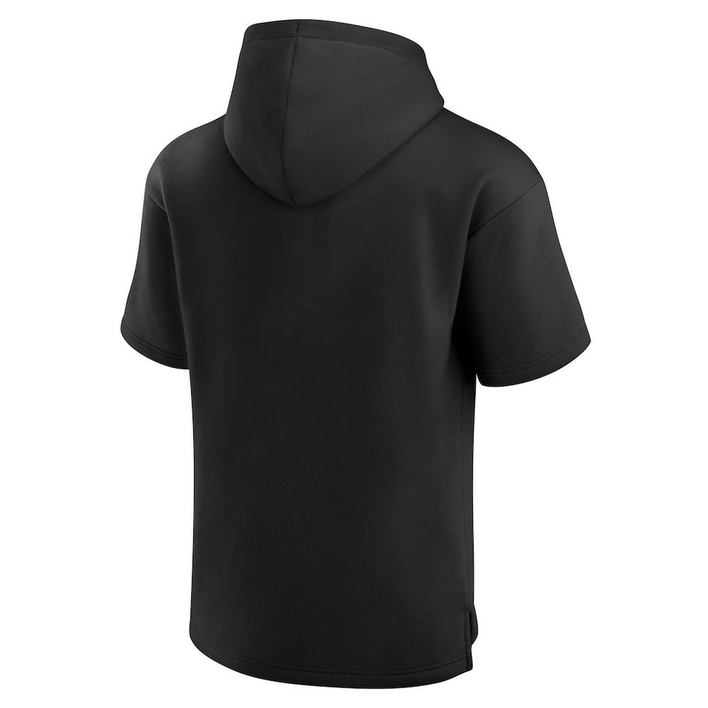 Las Vegas Raiders Unisex Elements Ready Short Sleeve Pullover Hoodie - Black Hoodies