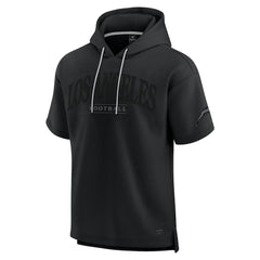 Los Angeles Chargers Unisex Elements Ready Short Sleeve Pullover Hoodie - Black Hoodies