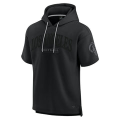 Los Angeles Rams Unisex Elements Ready Short Sleeve Pullover Hoodie - Black Hoodies