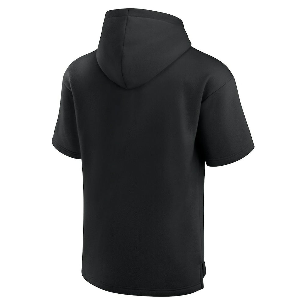 New Orleans Saints Unisex Elements Ready Short Sleeve Pullover Hoodie - Black Hoodies