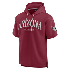 Arizona Cardinals Unisex Elements Ready Short Sleeve Pullover Hoodie - Cardinal Hoodies