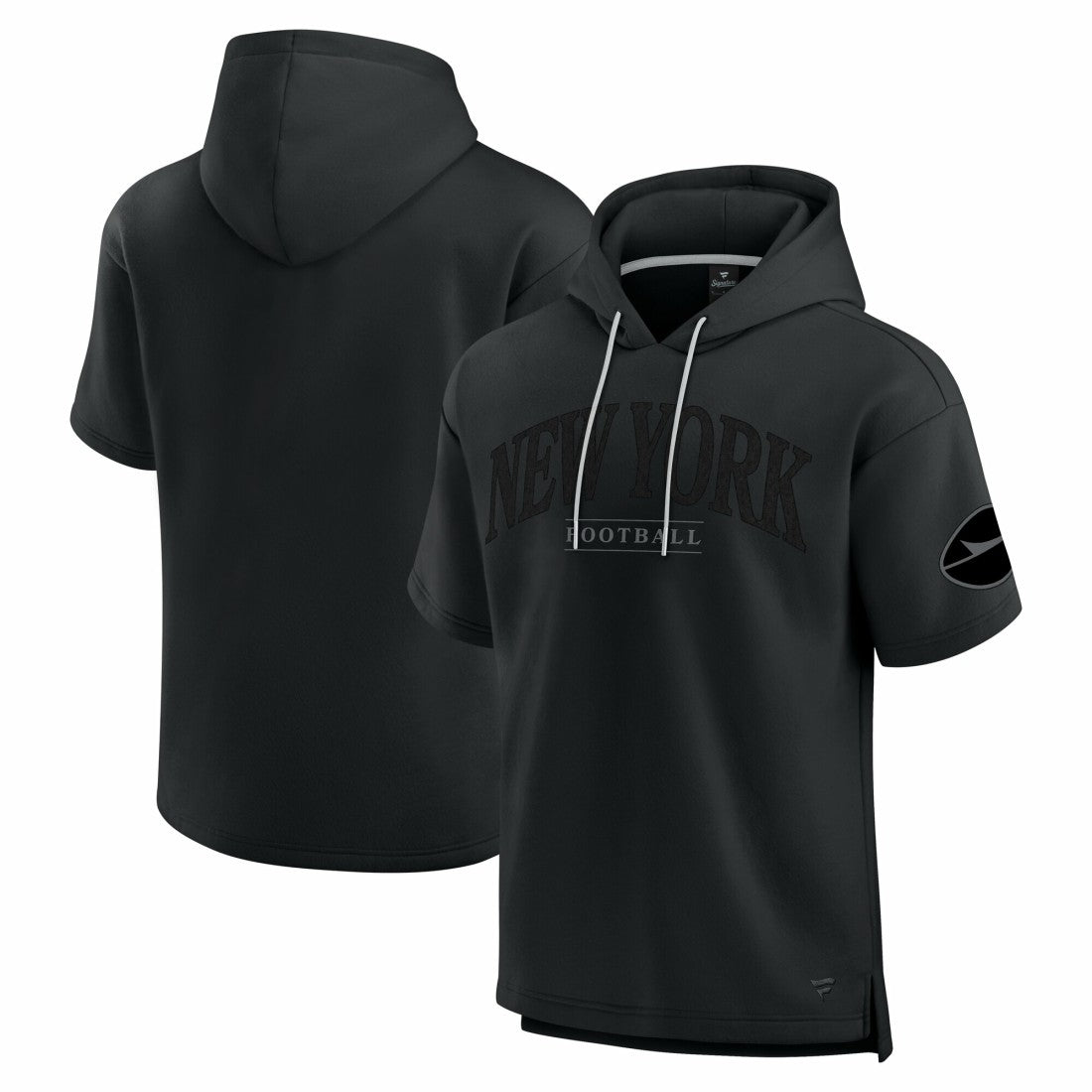 New York Jets Unisex Elements Ready Short Sleeve Pullover Hoodie - Black Hoodies