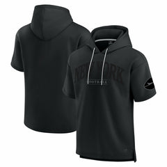 New York Jets Unisex Elements Ready Short Sleeve Pullover Hoodie - Black Hoodies