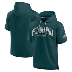 Philadelphia Eagles Unisex Elements Ready Short Sleeve Pullover Hoodie - Green Hoodies