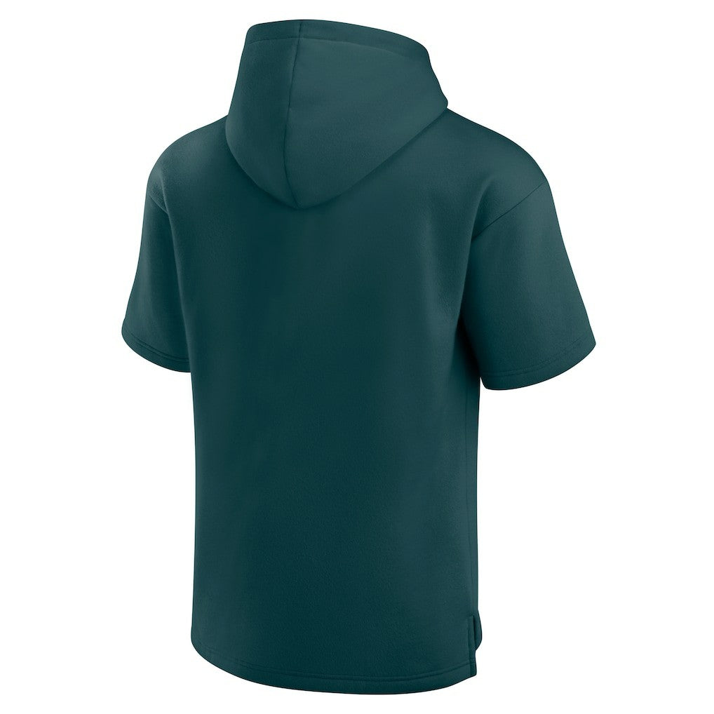 Philadelphia Eagles Unisex Elements Ready Short Sleeve Pullover Hoodie - Green Hoodies