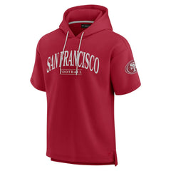 San Francisco 49ers Unisex Elements Ready Short Sleeve Pullover Hoodie - Scarlet Hoodies