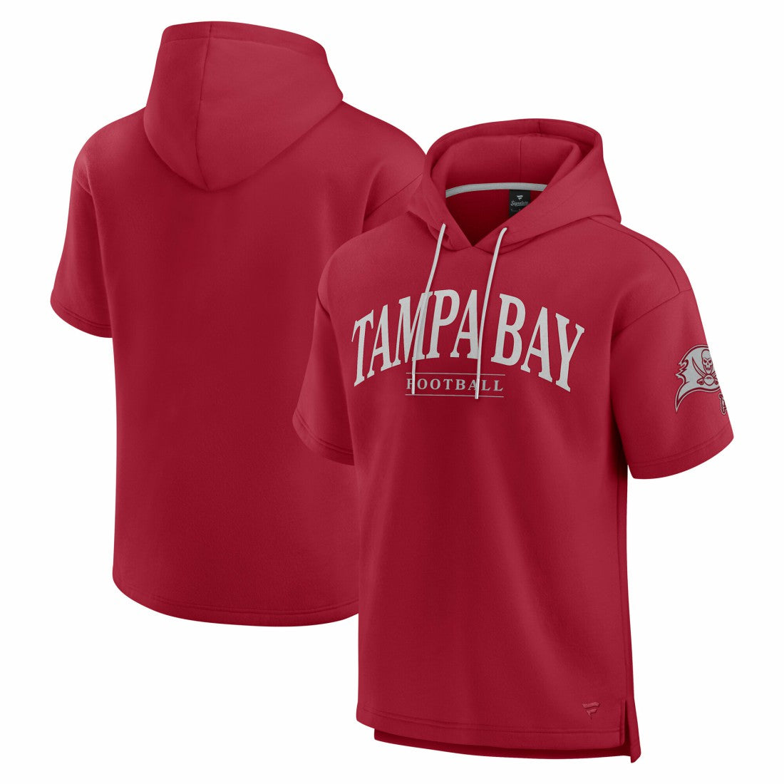 Tampa Bay Buccaneers Unisex Elements Ready Short Sleeve Pullover Hoodie - Cardinal Hoodies