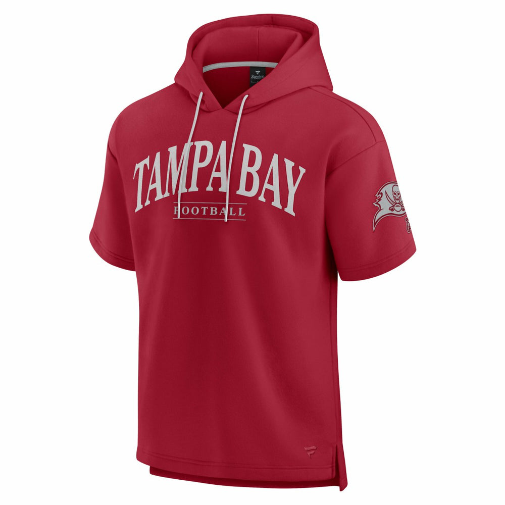 Tampa Bay Buccaneers Unisex Elements Ready Short Sleeve Pullover Hoodie - Cardinal Hoodies