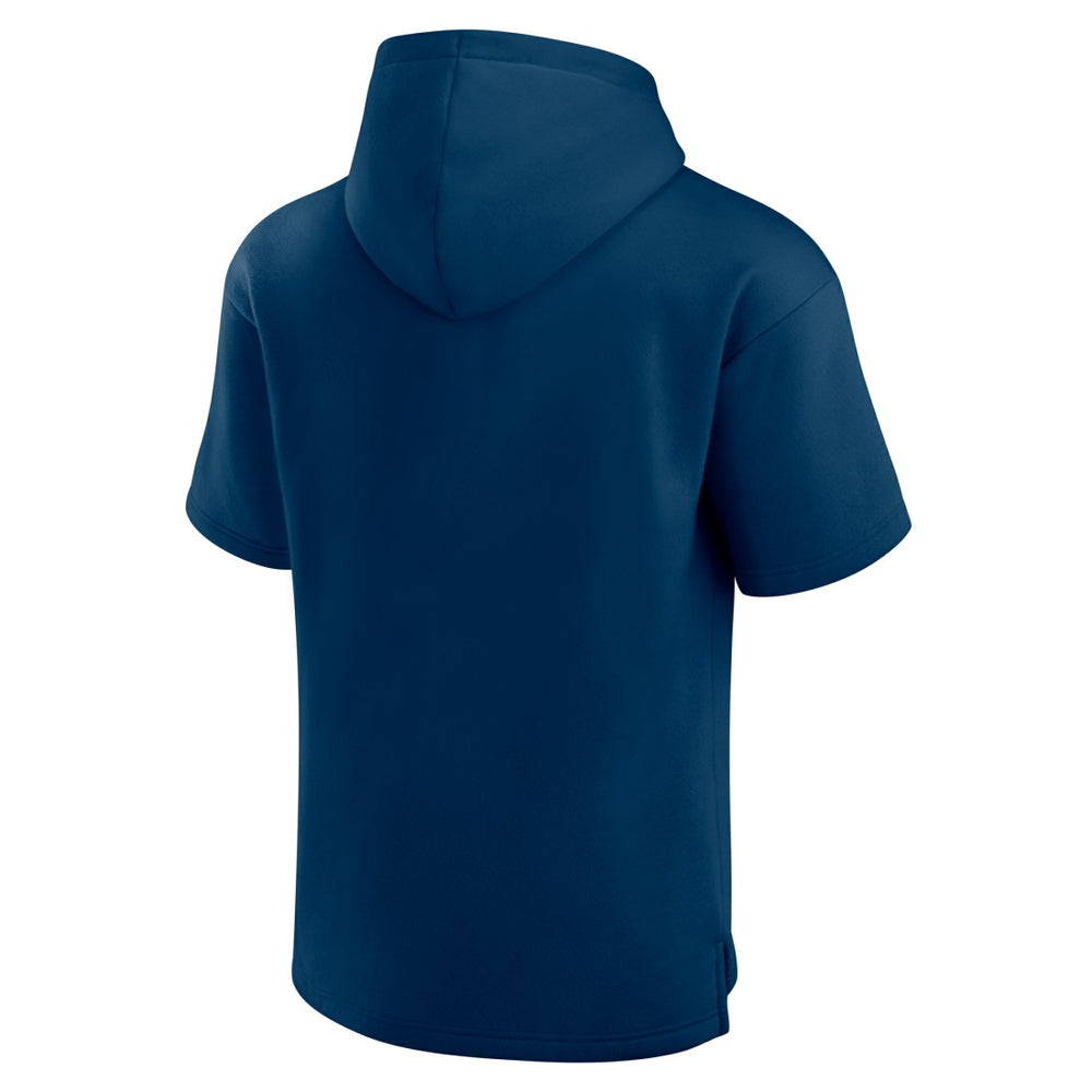 Houston Texans Unisex Elements Ready Short Sleeve Pullover Hoodie - Navy Hoodies