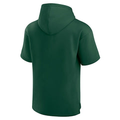 Green Bay Packers Unisex Elements Ready Short Sleeve Pullover Hoodie - Green Hoodies