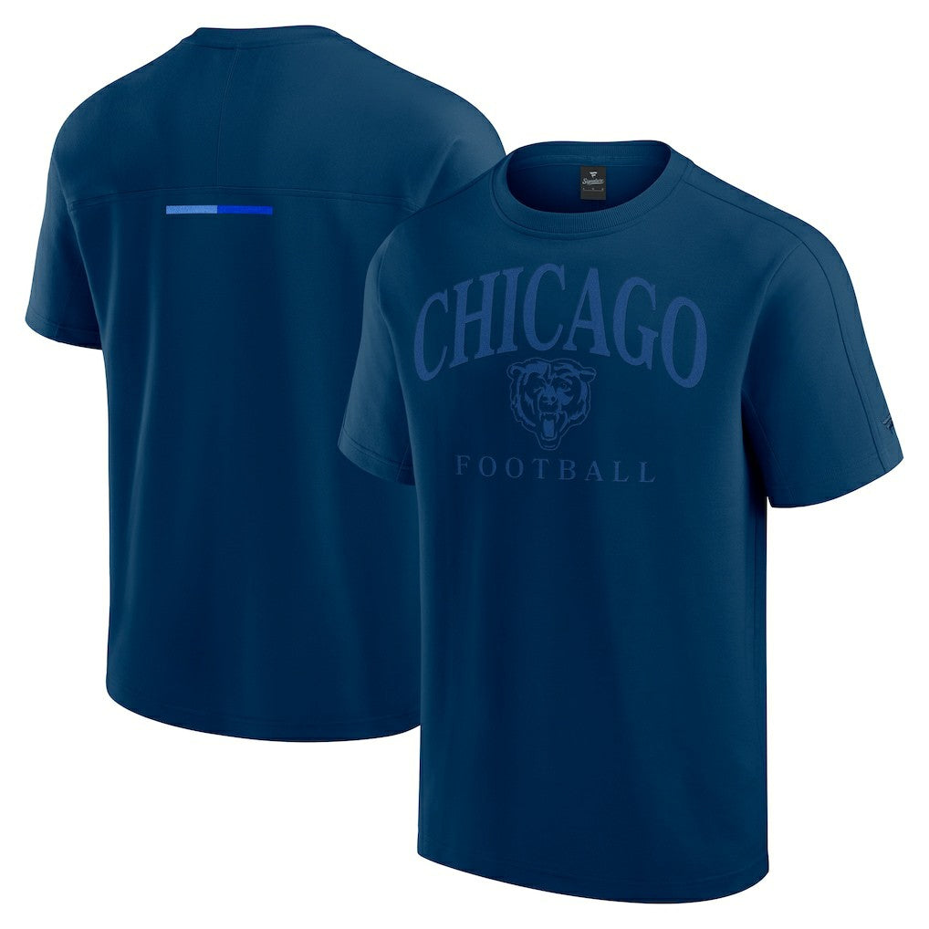 Chicago Bears Unisex Elements Flex Tri-Blend T-Shirt - Navy T-shirts