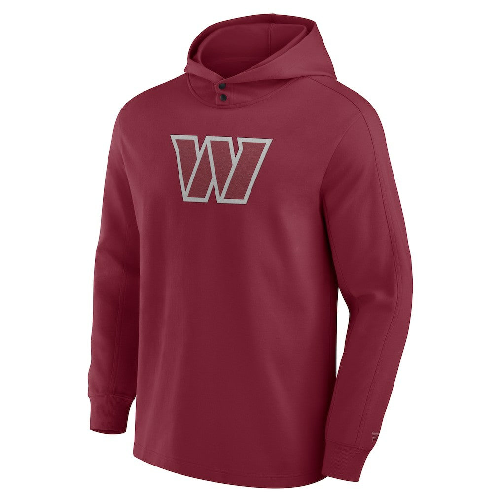 Washington Commanders Elements Blaze Tri-Blend Long Sleeve Hoodie T-Shirt - Burgundy Hoodies
