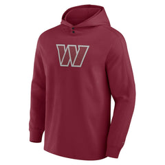 Washington Commanders Elements Blaze Tri-Blend Long Sleeve Hoodie T-Shirt - Burgundy Hoodies