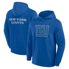 New York Giants Elements Blaze Tri-Blend Long Sleeve Hoodie T-Shirt - Royal Hoodies