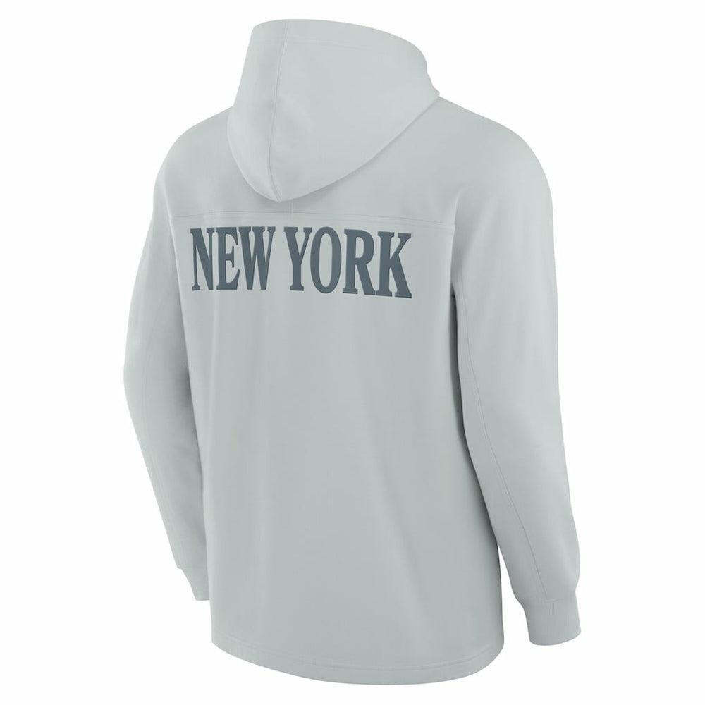 New York Jets Elements Blaze Tri-Blend Long Sleeve Hoodie T-Shirt - Gray Hoodies