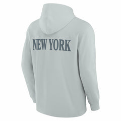 New York Jets Elements Blaze Tri-Blend Long Sleeve Hoodie T-Shirt - Gray Hoodies