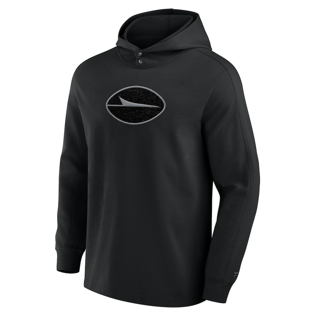 New York Jets Elements Blaze Tri-Blend Long Sleeve Hoodie T-Shirt - Black Hoodies