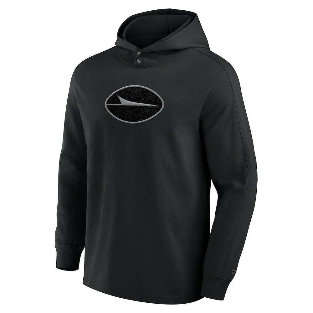 New York Jets Elements Blaze Tri-Blend Long Sleeve Hoodie T-Shirt - Black Hoodies