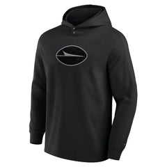 New York Jets Elements Blaze Tri-Blend Long Sleeve Hoodie T-Shirt - Black Hoodies