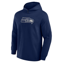Seattle Seahawks Elements Blaze Tri-Blend Long Sleeve Hoodie T-Shirt - College Navy Hoodies