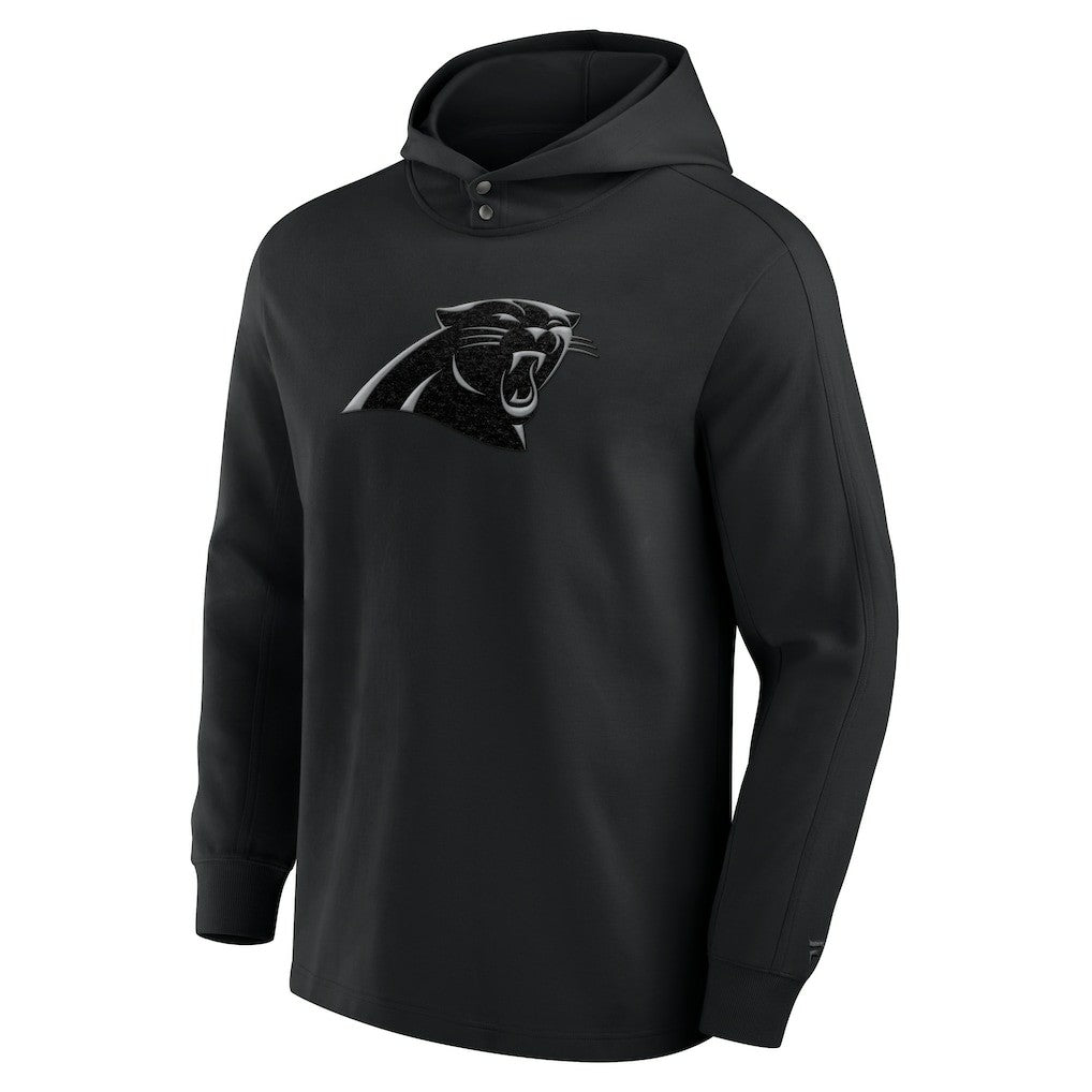 Carolina Panthers Elements Blaze Tri-Blend Long Sleeve Hoodie T-Shirt - Black Hoodies