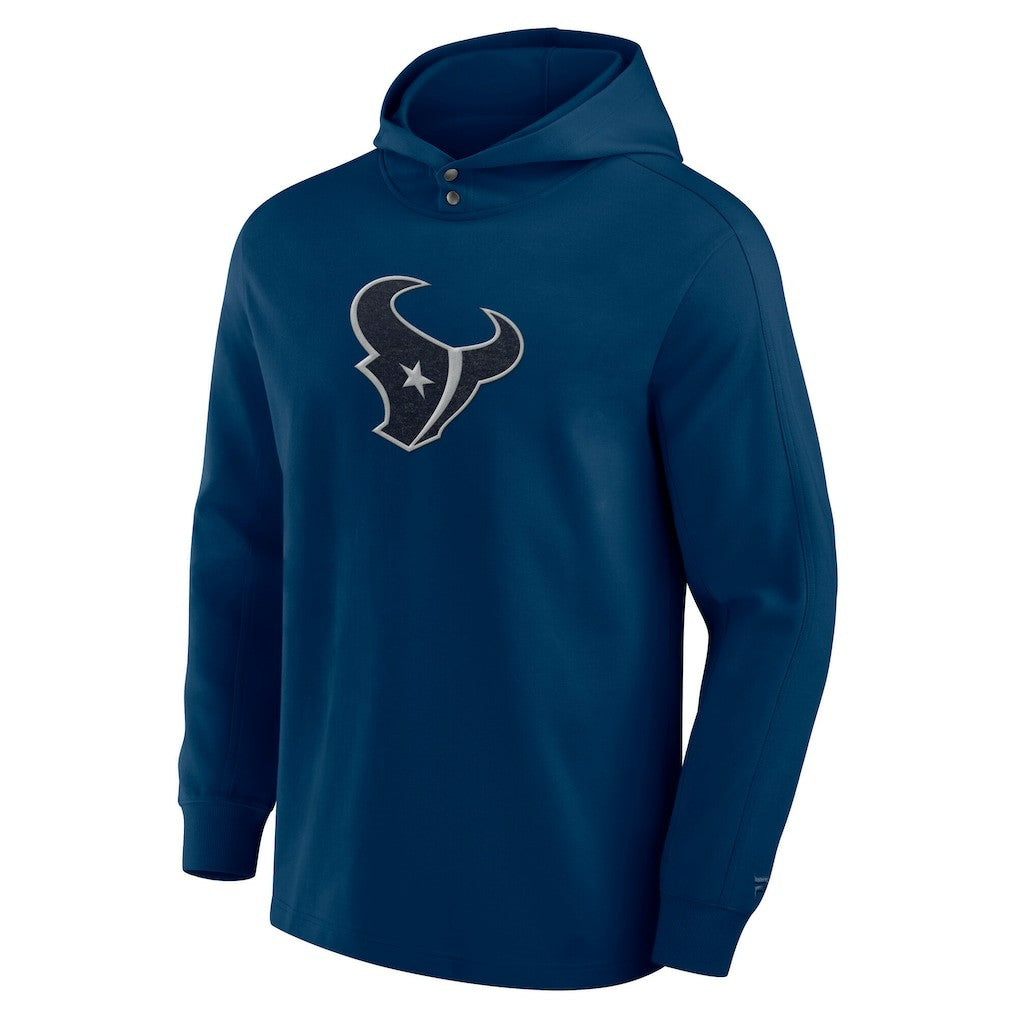 Houston Texans Elements Blaze Tri-Blend Long Sleeve Hoodie T-Shirt - Navy Hoodies