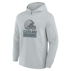 Cleveland Browns Elements Blaze Tri-Blend Long Sleeve Hoodie T-Shirt - Gray Hoodies
