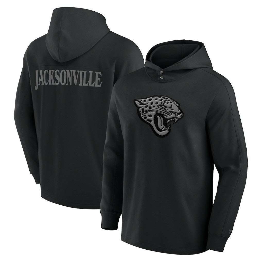 Jacksonville Jaguars Elements Blaze Tri-Blend Long Sleeve Hoodie T-Shirt - Black Hoodies