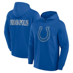 Indianapolis Colts Elements Blaze Tri-Blend Long Sleeve Hoodie T-Shirt - Royal Hoodies
