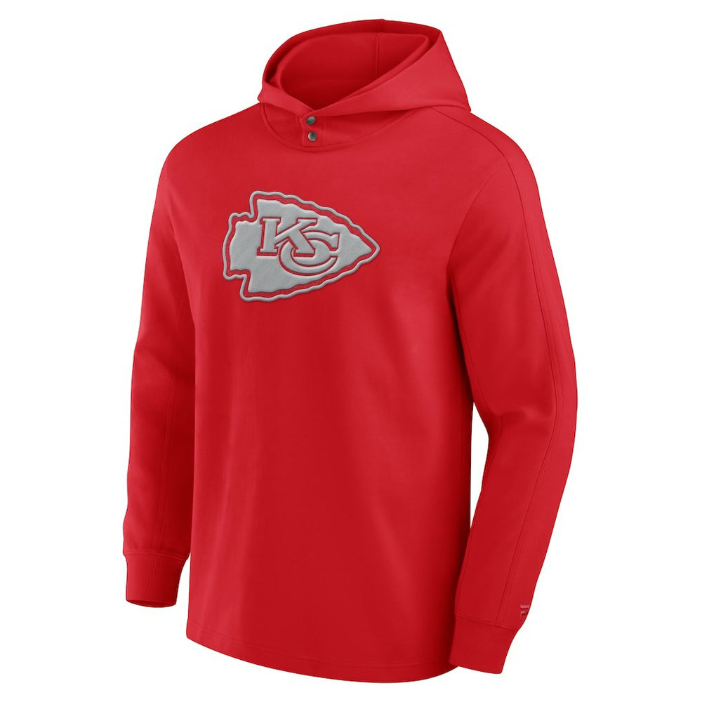 Kansas City Chiefs Elements Blaze Tri-Blend Long Sleeve Hoodie T-Shirt - Red Hoodies