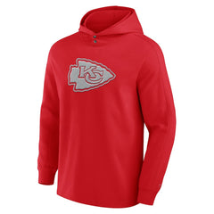 Kansas City Chiefs Elements Blaze Tri-Blend Long Sleeve Hoodie T-Shirt - Red Hoodies