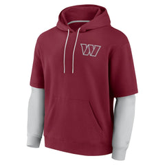 Washington Commanders Unisex Sleek Elements Pullover Hoodie - Burgundy Hoodies