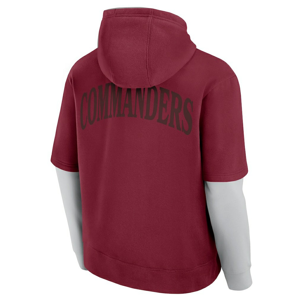 Washington Commanders Unisex Sleek Elements Pullover Hoodie - Burgundy Hoodies