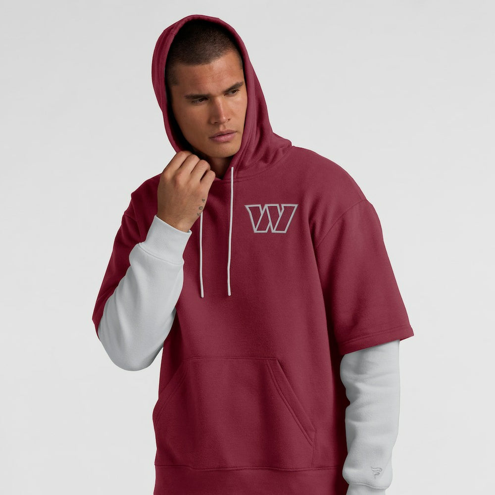 Washington Commanders Unisex Sleek Elements Pullover Hoodie - Burgundy Hoodies
