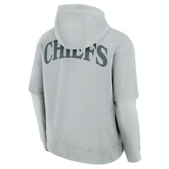 Kansas City Chiefs Unisex Elements Sleek Pullover Hoodie - Gray Hoodies