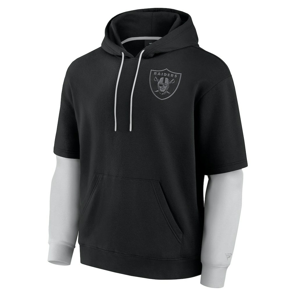 Las Vegas Raiders Unisex Sleek Elements Pullover Hoodie - Black Hoodies