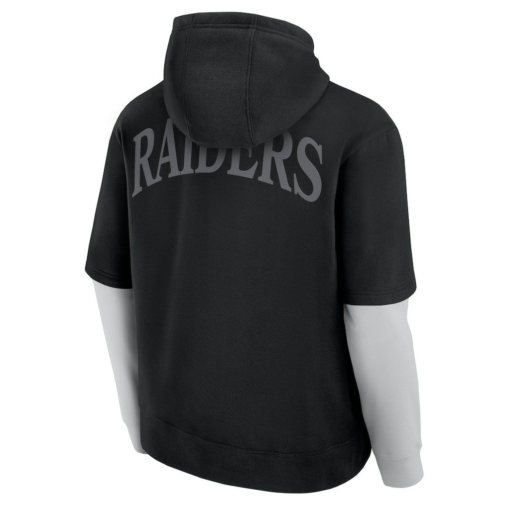 Las Vegas Raiders Unisex Sleek Elements Pullover Hoodie - Black Hoodies