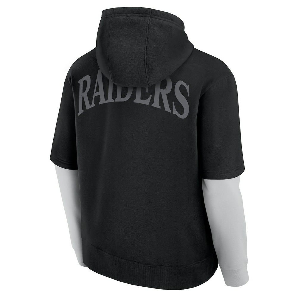 Las Vegas Raiders Unisex Sleek Elements Pullover Hoodie - Black Hoodies