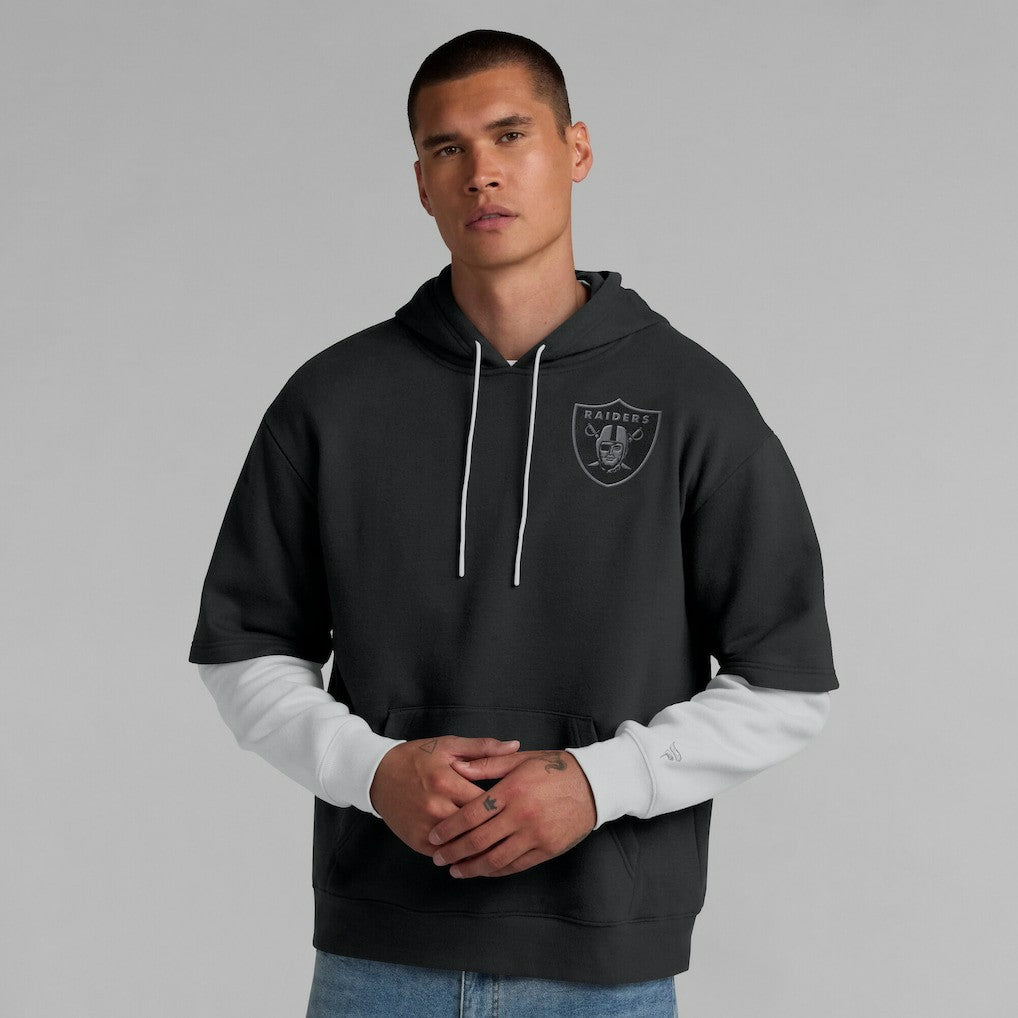 Las Vegas Raiders Unisex Sleek Elements Pullover Hoodie - Black Hoodies