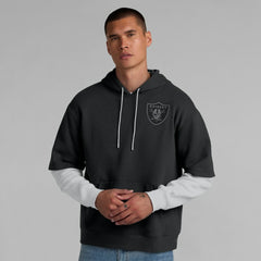 Las Vegas Raiders Unisex Sleek Elements Pullover Hoodie - Black Hoodies
