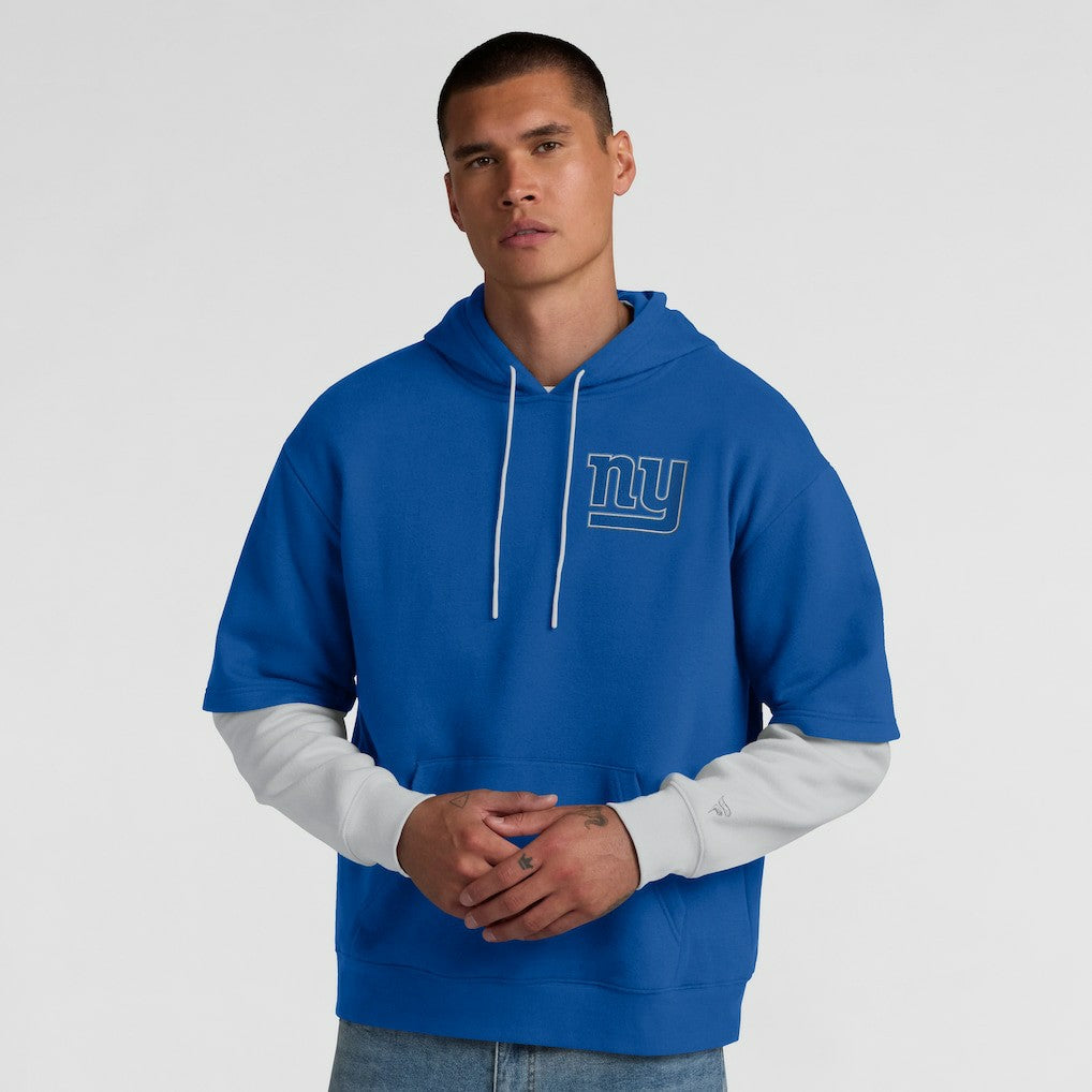 New York Giants Unisex Sleek Elements Pullover Hoodie - Royal Hoodies